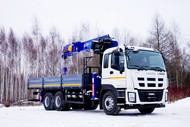 Манипулятор ISUZU CYZ52T-514, стрела 11 тонн, борт 20 тонн